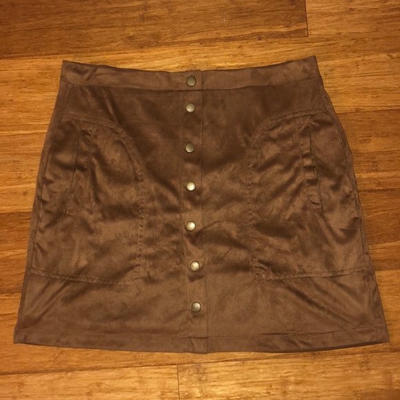 Faux Suede Skirt - Picture 2 of 5